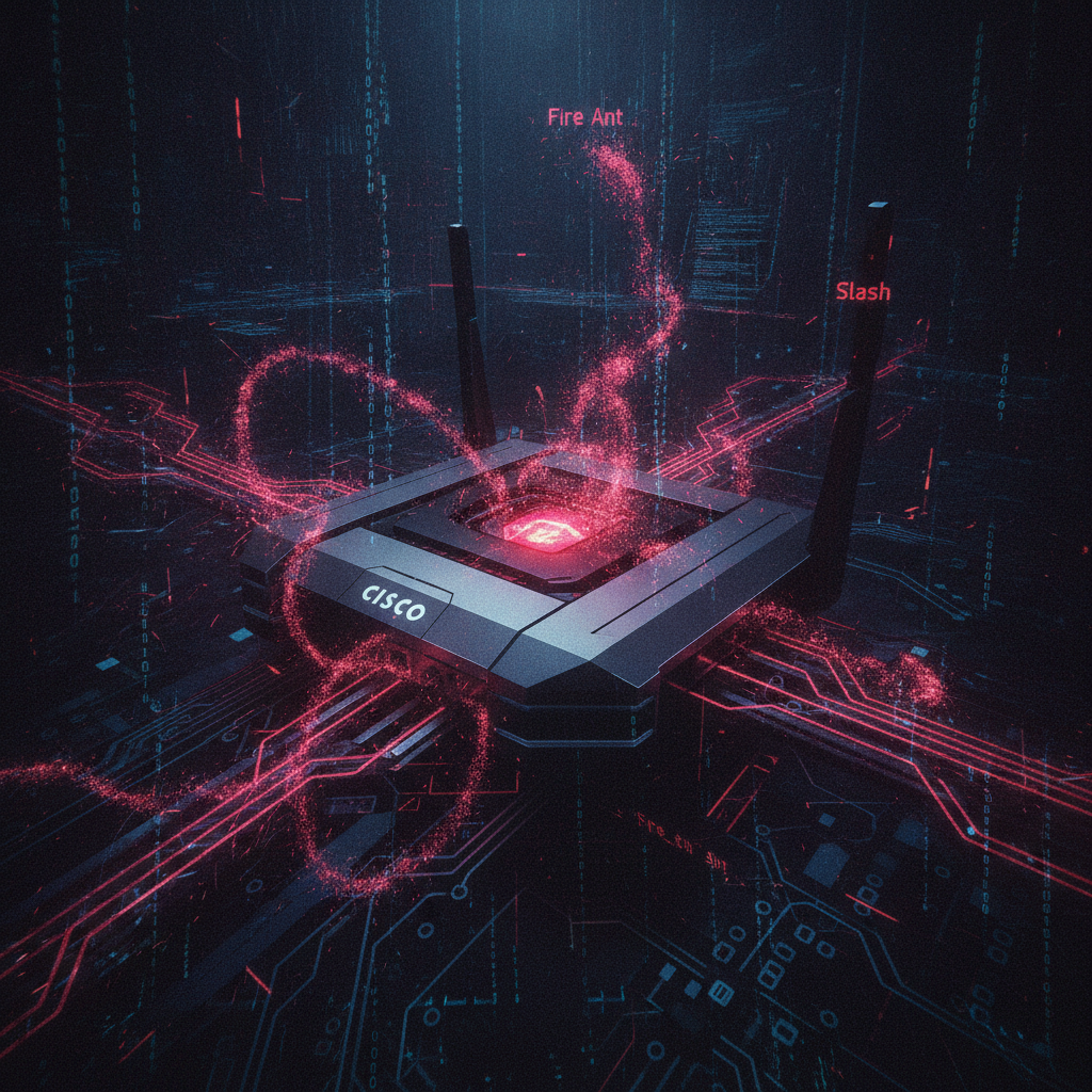 เตือนภัย! 🚨 แฮกเกอร์จีน 'Fire Ant' เจาะระบบเราเตอร์ Cisco ขโมยรหัสผ่าน-ลบหลักฐาน