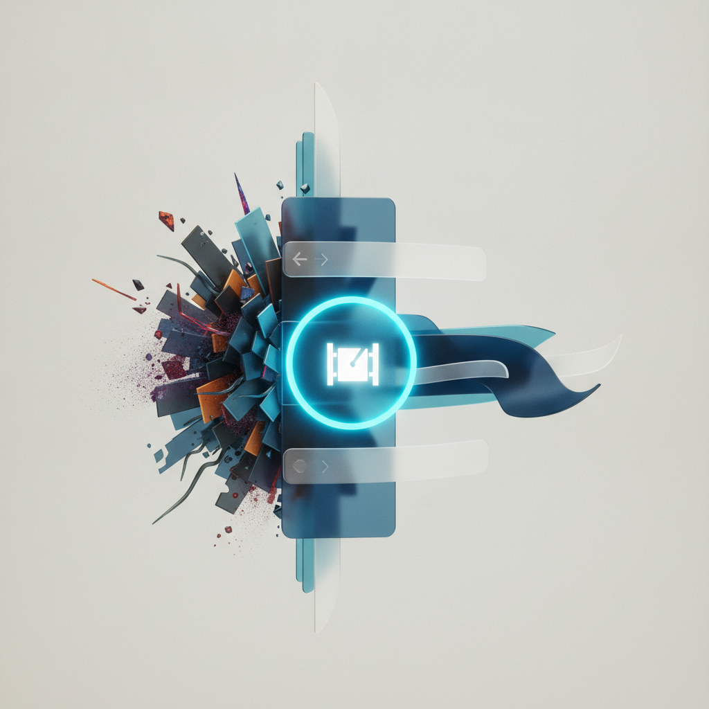 An abstract illustration depicting browser tabs, an email envelope, a privacy shield, and a secure navigation path, symbolizing safe online browsing.